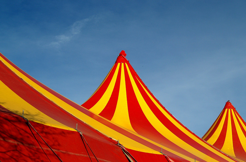 Dach eines Zirkuszeltes, "circus-in-town", www.freeimages.com Dach eines Zirkuszeltes, "circus-in-town", www.freeimages.com