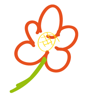 Zeichnung einer Blume