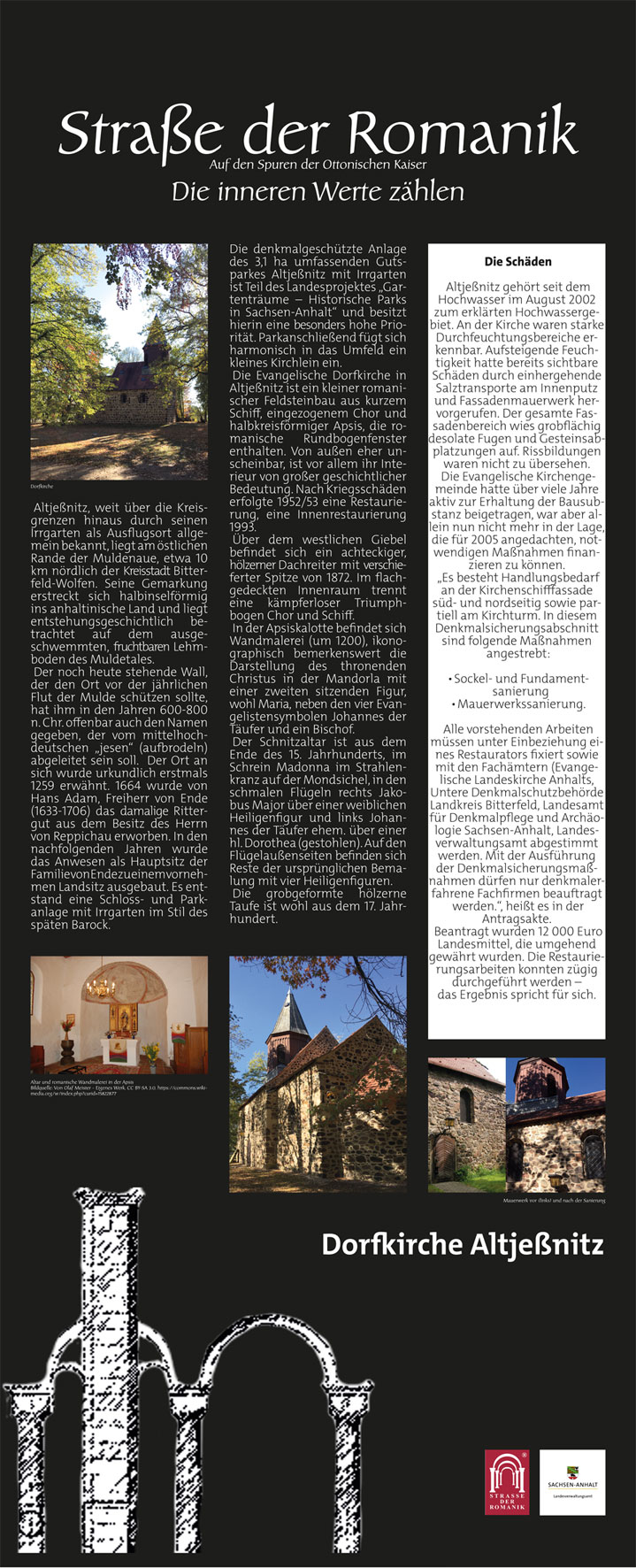 Informationstafel Dorfkirche Altjessnitz