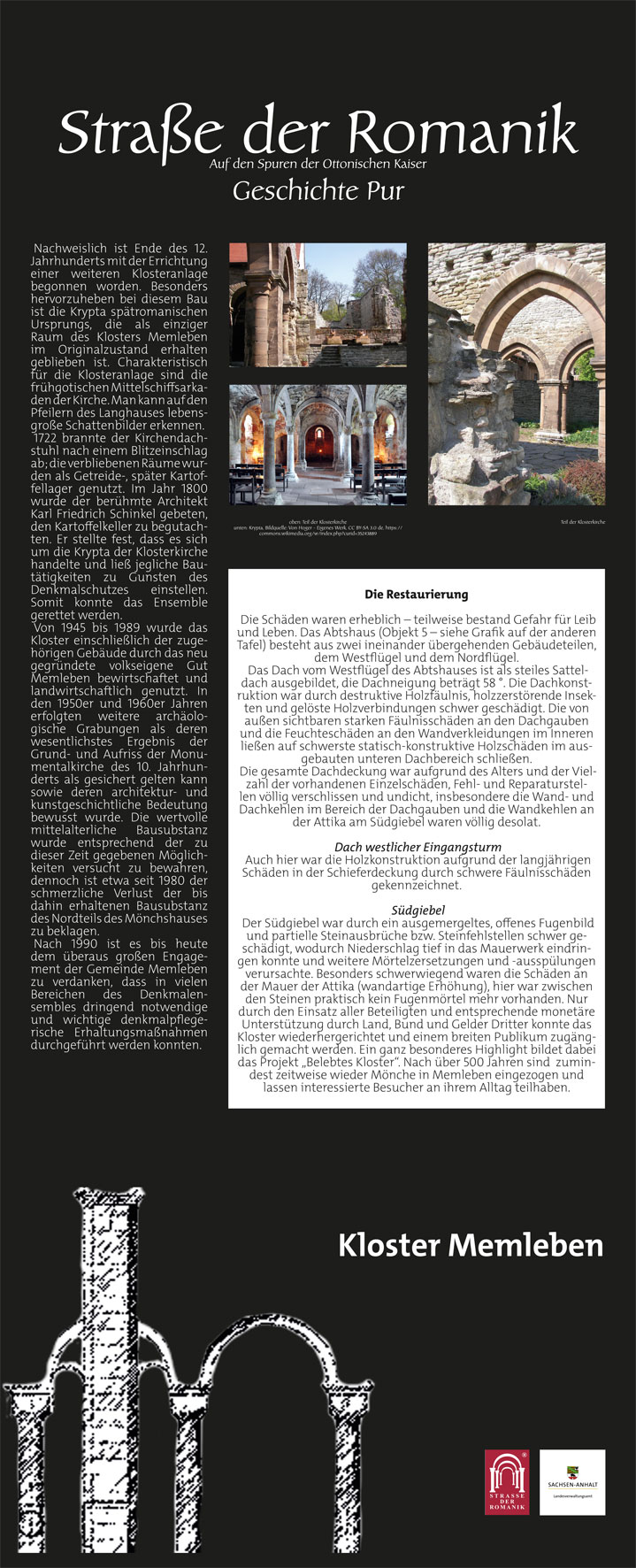 Informationstafel Kloster Memleben 2