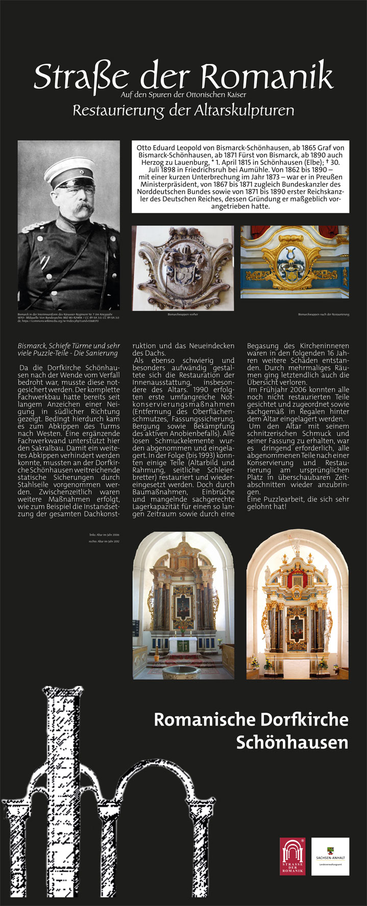 Informationstafel Romanische Dorfkirche Schönhausen 2
