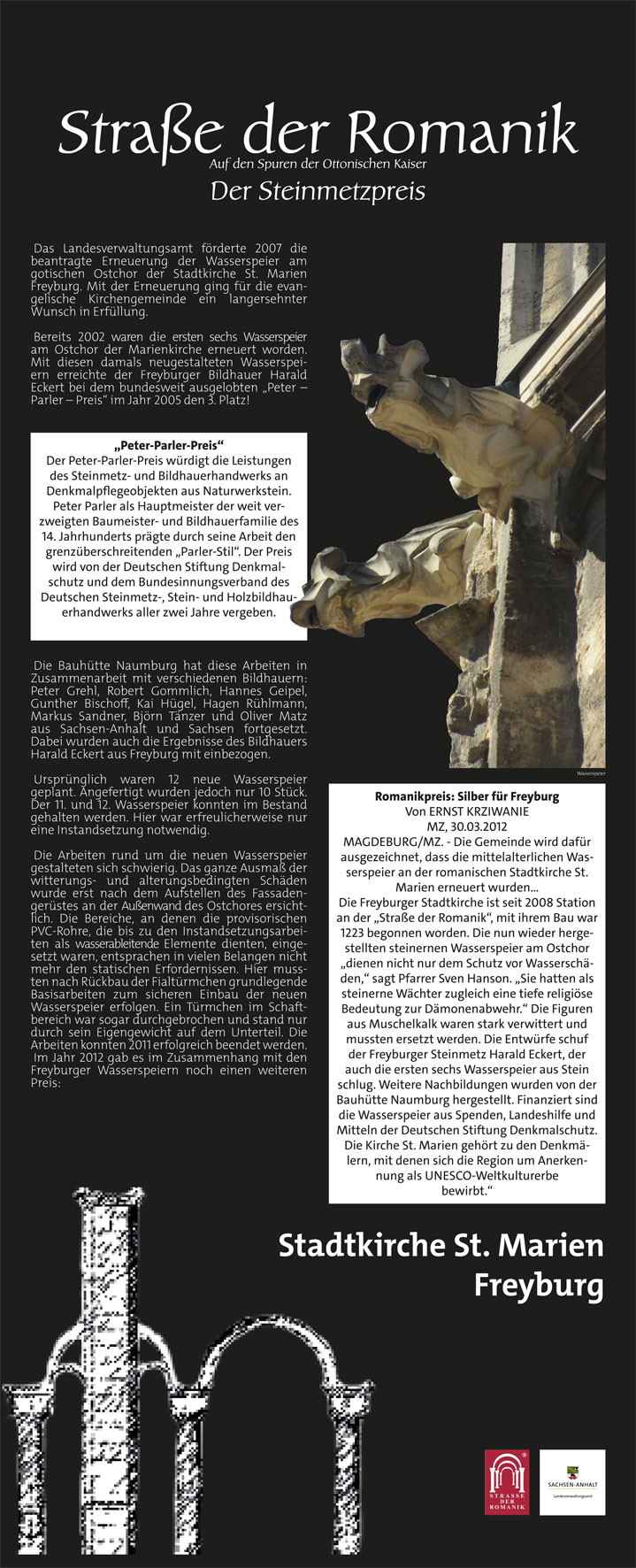 Informationstafel Stadtkirche St. Marienkirche Freyburg 2