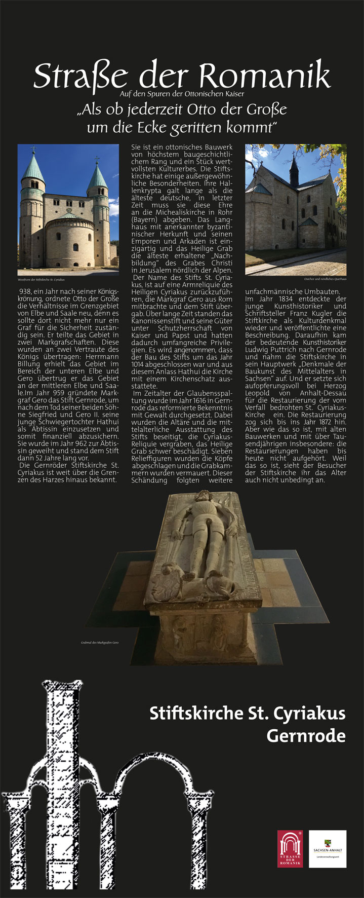 Informationstafel Stiftskirche St. Cyriakus Gernrode