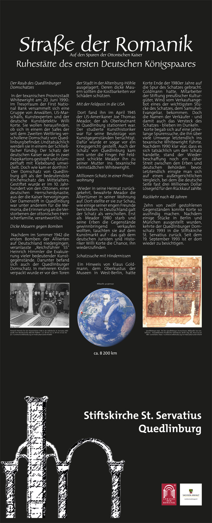 Informationstafel Stiftskirche St. Servatius Quedlinburg 2